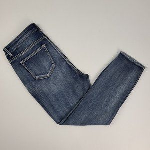 Warehouse One High Waisted Distressed Hen Denim Size 12
